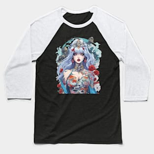 Anime Depressed Girl Baseball T-Shirt